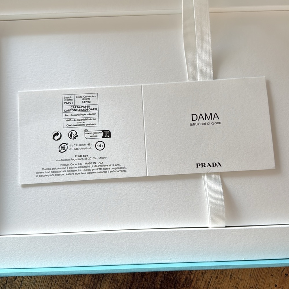 Prada Checkers Set - Italian Dama - Picture 4 of 6